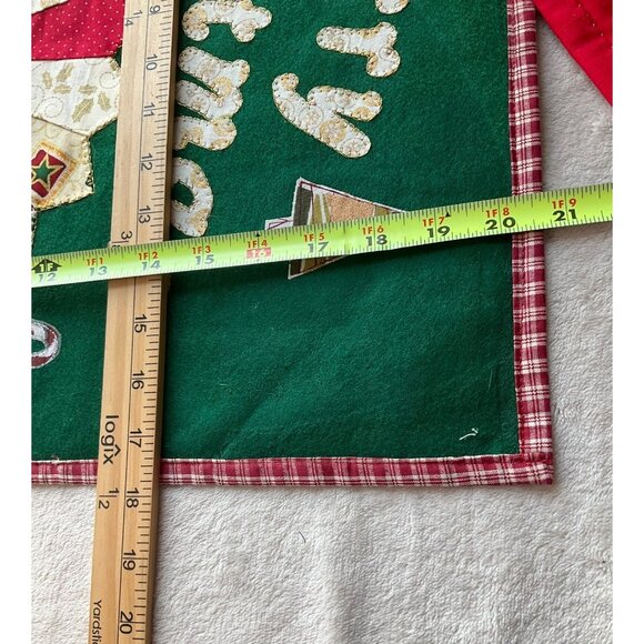 Handmade Christmas Quilted Patchwork Placemats Set Lot Of 4 Each Unique Design - Picture 9 of 10